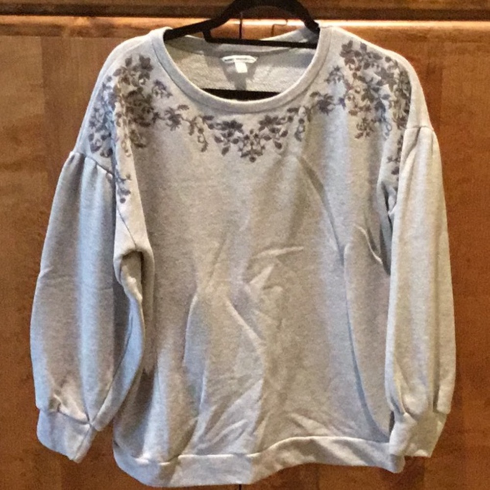 ‘Come walk with me!” American Eagle Outfitters Sweatshirt. EUC, Size L, Gray
